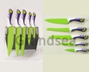 Non-stick knife set